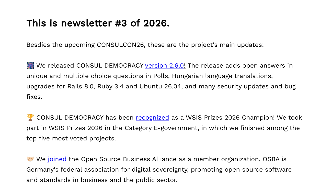 Newsletter #3 2026