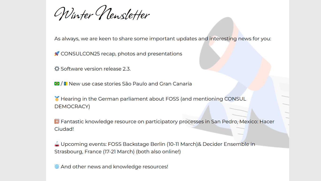 Winter Newsletter 🐦